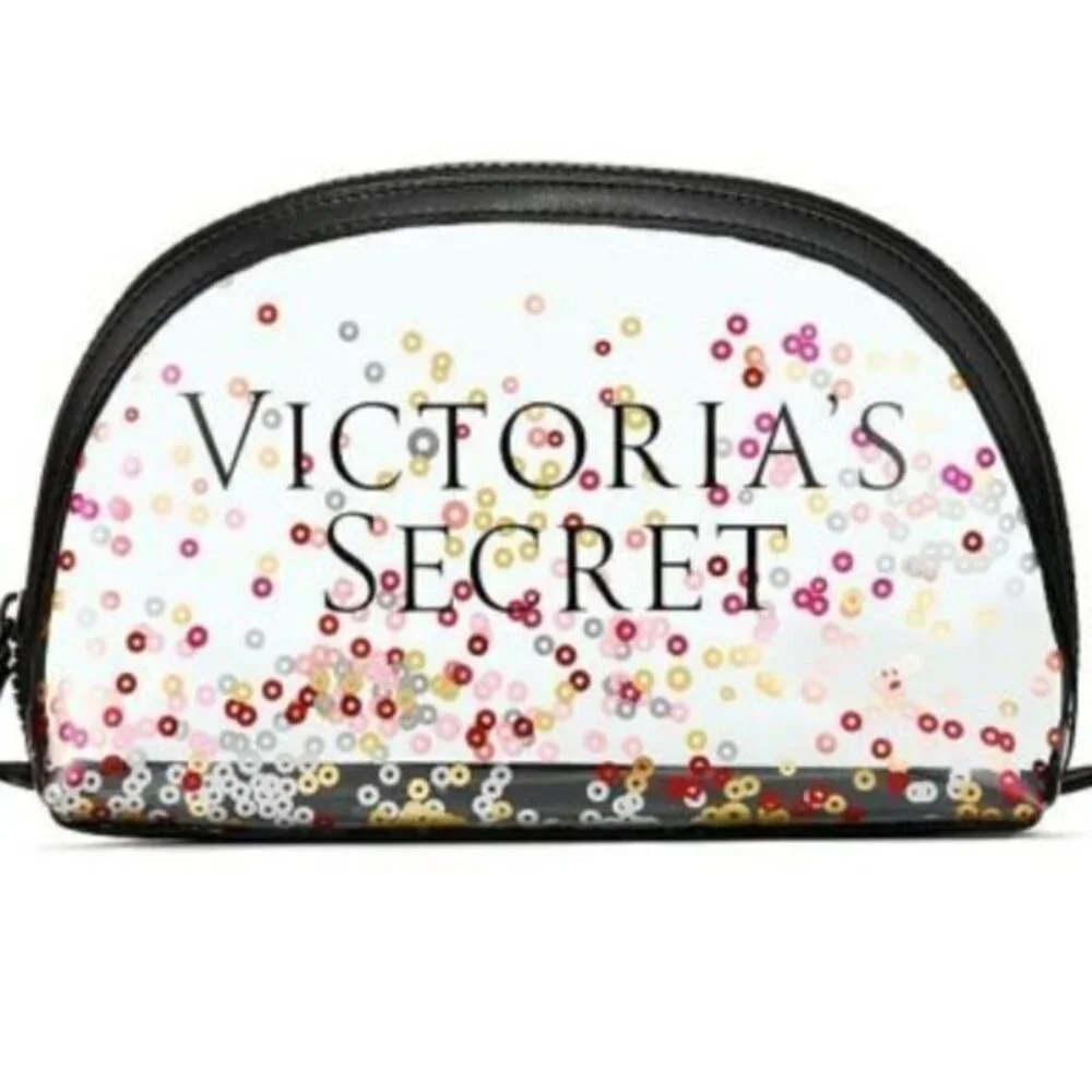 Victorias Secret holiday Beauty Cosmetic makeup bag X2 Lot